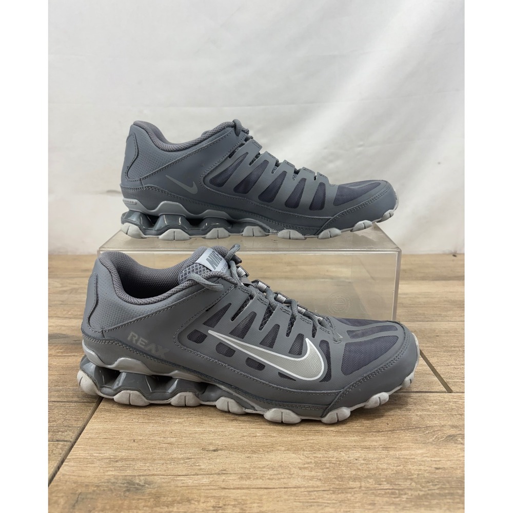 Nike Reax 8 TR Mens Training Shoes Cool Grey Metallic Silver 621716-010 9.5